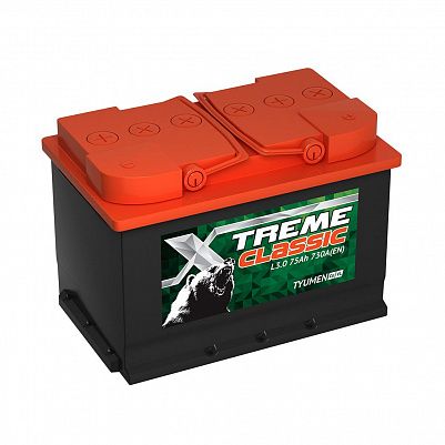 Автомобильный аккумулятор X-treme CLASSIC (Тюмень) 75.0 фото 401x401
