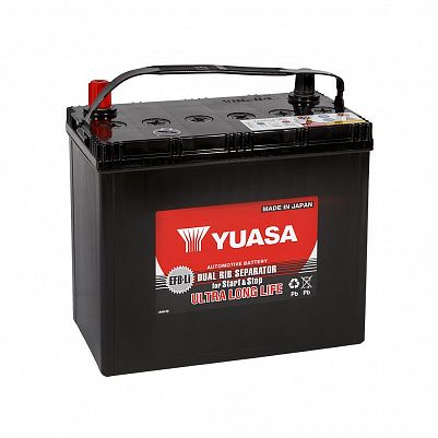 Автомобильный аккумулятор YUASA EFB 75B24L 50Ah фото 401x401