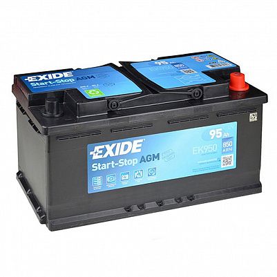 Автомобильный аккумулятор Exide Start&Stop AGM 95.0 (EK950) фото 401x401