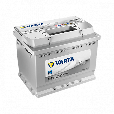 Автомобильный аккумулятор Varta D21 Silver Dynamic (561 400 060) 12v 61Ah 600A низкий фото 401x401