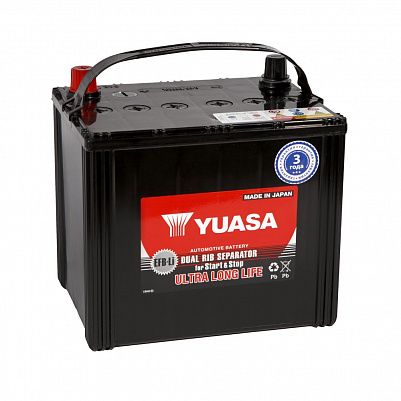 Автомобильный аккумулятор YUASA EFB 95D23L 66Ah фото 401x401