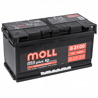 Автомобильный аккумулятор MOLL M3 plus 100.0 фото 401x401