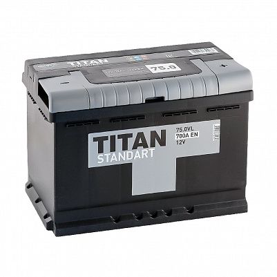 Автомобильный аккумулятор TITAN Standart 75.0 фото 401x401