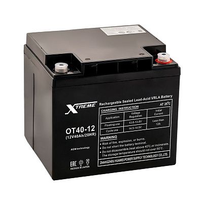 Аккумулятор Xtreme VRLA 12v  40Ah (OT40-12) фото 400x400